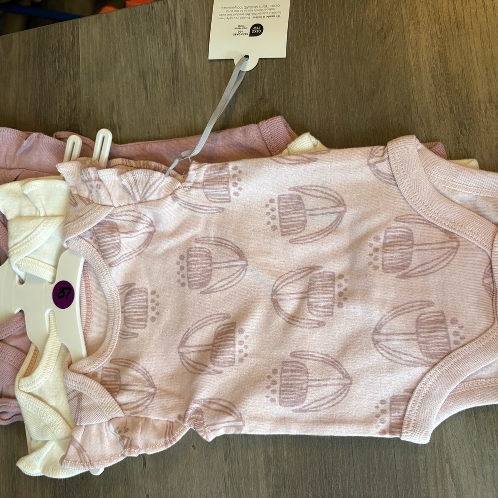 Cloud Island Purple and Cream Balloon Diaper Covers